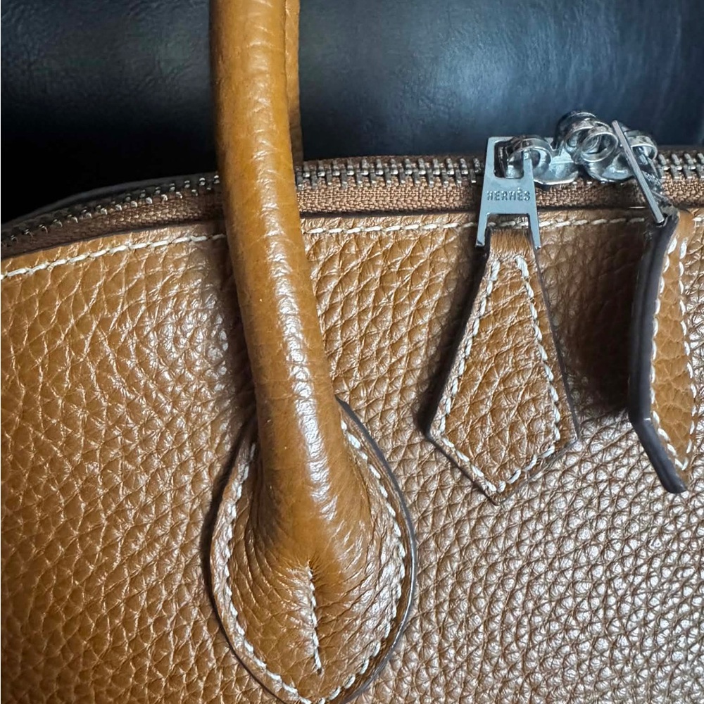 VINTAGE Bolide Hermes Tan Leather Satchel - Picture 15 of 16
